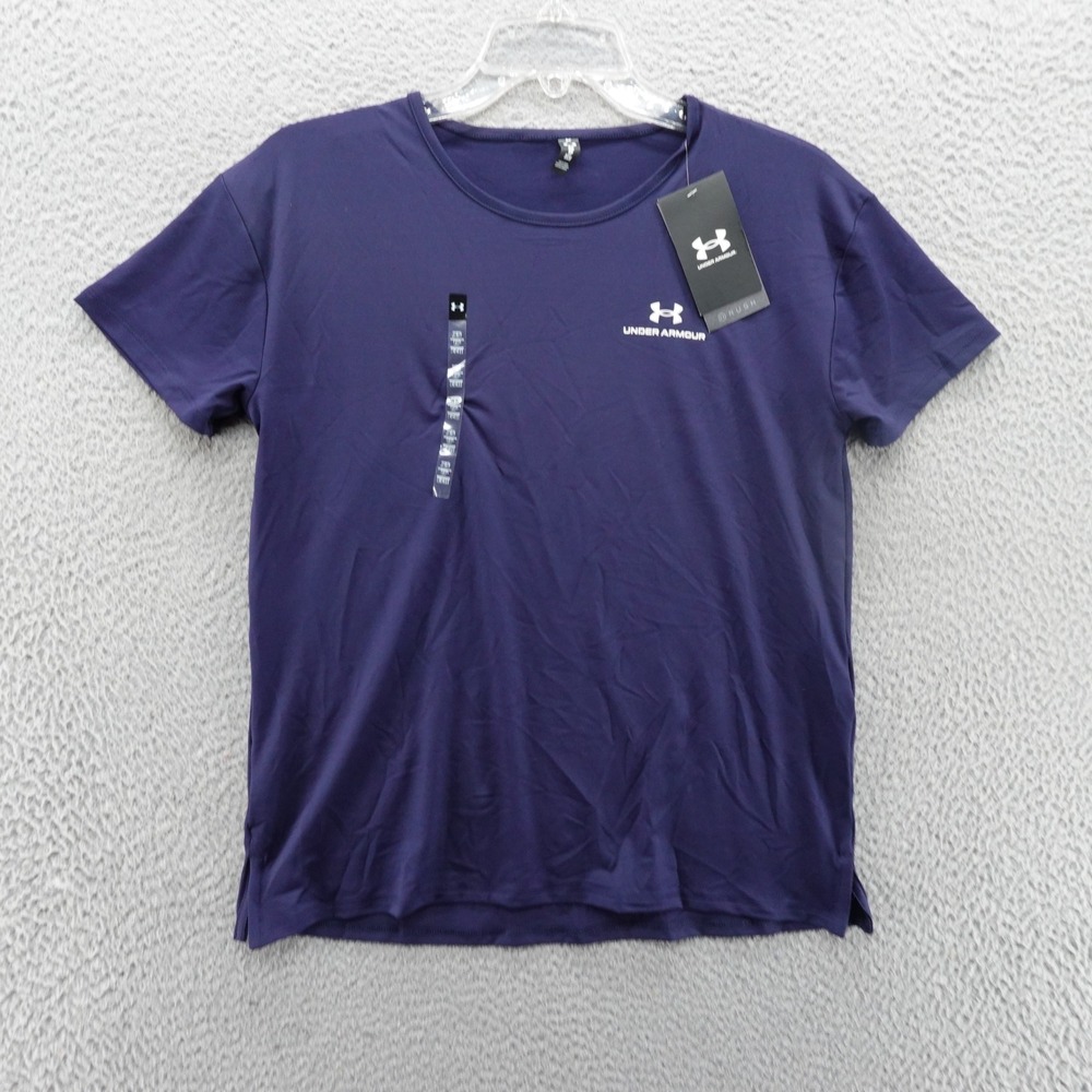 Under Armour Vanish Energy SS 2.0 Training Shirt Navy Blue 1379141 Womens XS NEW